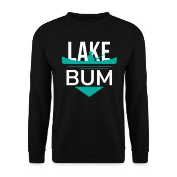 Lake Bum Lake Life Liebhaber - Unisex Pullover - Schwarz - Vorne - Alina (178cm) & Michal (187cm)