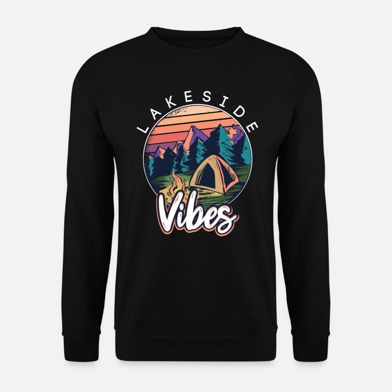 Lakeside-Vibes-Modus - Unisex Pullover - Schwarz