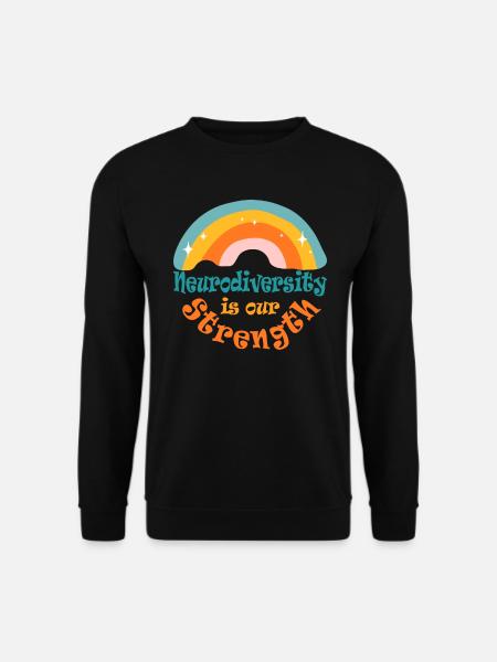 Neurodiverse Ehe Autismus Bipolare Akzeptanz - Unisex Pullover - Schwarz
