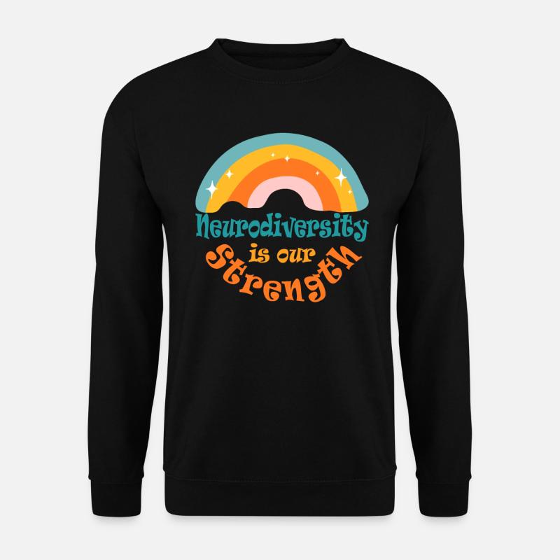 Mariage neurodivers, autisme, bipolaire, acceptation - Sweat-shirt Unisexe - noir