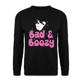 Funny Girls Night Out Bachelorette Party Gag Booze - Unisex Sweatshirt - black - Front - Alina (178cm) & Michal (187cm)