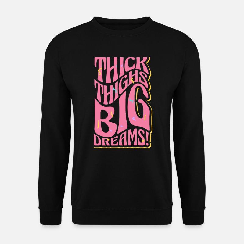 Curvy Chick Body Acceptance Awareness - Unisex Sweatshirt - black