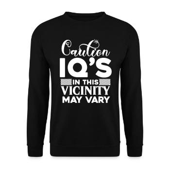 Anti People Dark Humor Witty Sarcastic Quote - Unisex Sweatshirt - black - Front - Alina (178cm) & Michal (187cm)