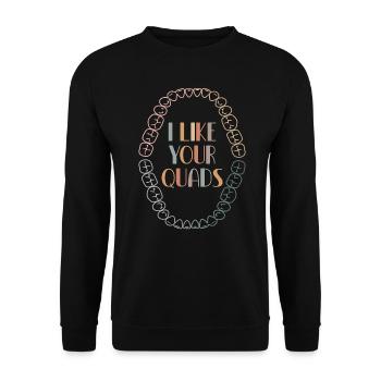 Zahnärztliche Assistenz Lustige Hygienikerin Zahnarzt - Unisex Pullover - Schwarz - Vorne - Alina (178cm) & Michal (187cm)