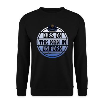 Dibs Sur Homme En Uniforme Femme De Police - Sweat-shirt Unisexe - noir - Devant - Alina (178cm) & Michal (187cm)