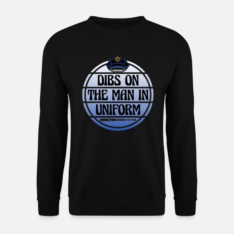 Mann in Uniform Polizistin - Unisex Pullover - Schwarz