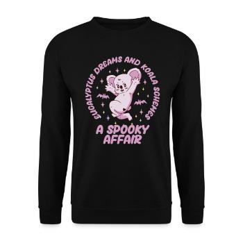 Koala Bear Halloween - Unisex Sweatshirt - black - Front - Alina (178cm) & Michal (187cm)