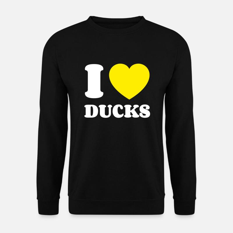 Ich liebe Enten - Unisex Pullover - Schwarz