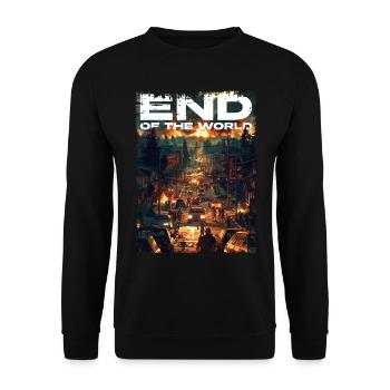 Zombie Apocalypse - End of the World 02 - Unisex Sweatshirt - black - Front - Alina (178cm) & Michal (187cm)