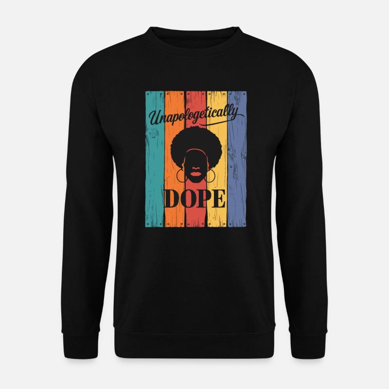 Unapologetically Statement Retro Themed - Unisex Sweatshirt - black