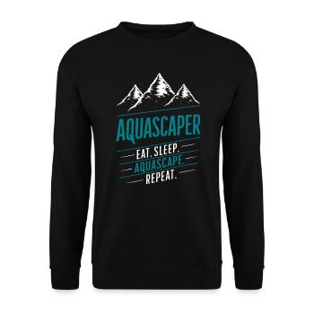 Creative Aquascaper Expert Design Aquascaping - Unisex Sweatshirt - black - Front - Alina (178cm) & Michal (187cm)