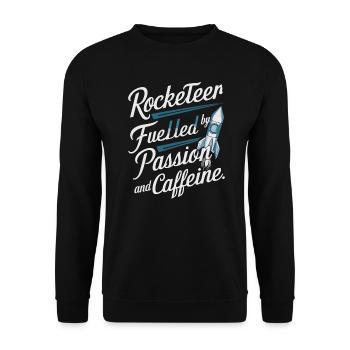 Model Rocket - Unisex Sweatshirt - black - Front - Alina (178cm) & Michal (187cm)