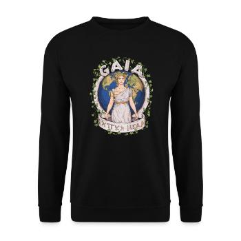 Mythologie grecque Gaïa Déesse de la Terre mère - Sweat-shirt Unisexe - noir - Devant - Alina (178cm) & Michal (187cm)