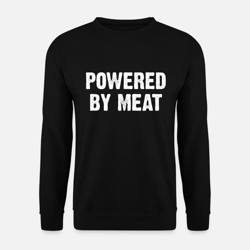 Alimenté par la viande - Sweat-shirt Unisexe - noir