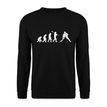 Eishockey Evolution Ice Hockey Evo Hockeyspieler - Unisex Pullover - Schwarz - Vorne - Alina (178cm) & Michal (187cm)