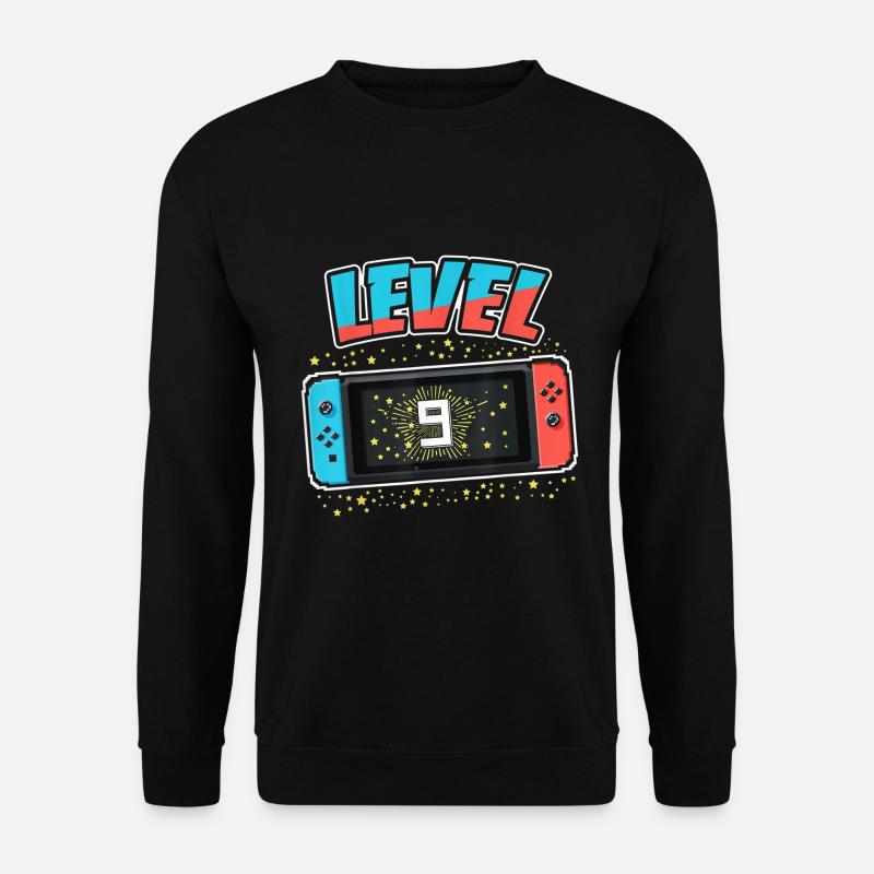 9. Geburtstag Happy Birthday Zocken Gamer Level 9 - Unisex Pullover - Schwarz