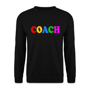 Coach - Unisex Sweatshirt - black - Front - Alina (178cm) & Michal (187cm)