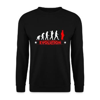 Fire evolution - red/white - Unisex Sweatshirt - black - Front - Alina (178cm) & Michal (187cm)