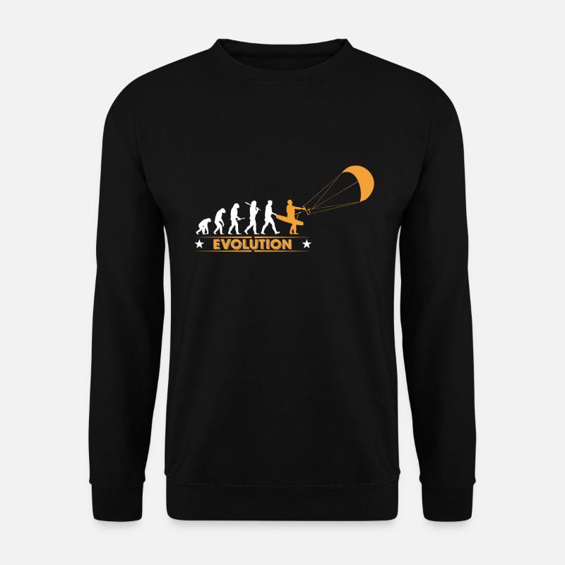 Kitesurf - evolution - Sweat-shirt Unisexe - noir