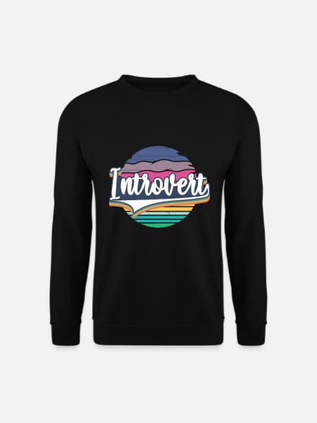 Introvertierte soziale Angststörung - Unisex Pullover - Schwarz