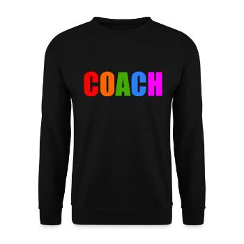 Coach - Unisex Sweatshirt - black - Front - Alina (178cm) & Michal (187cm)