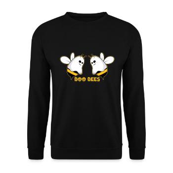 Boo Bees - Sweat-shirt Unisexe - noir - Devant - Alina (178cm) & Michal (187cm)
