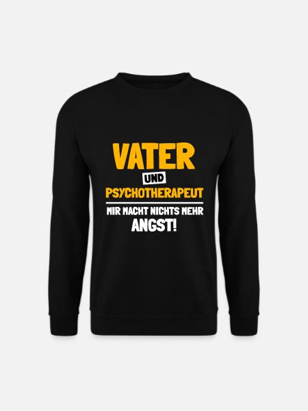 Ich helfe Menschen mit Depressionen - Unisex Pullover - Schwarz