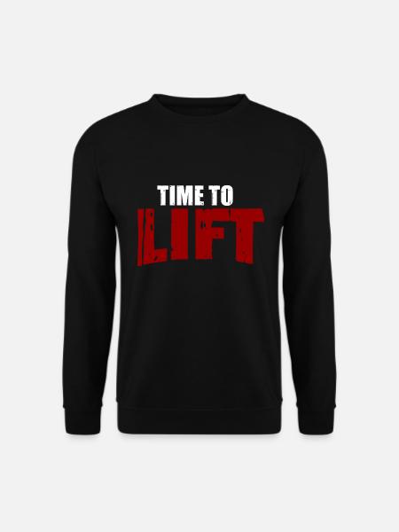 Time To Lift - Workout - Unisex Sweatshirt - black