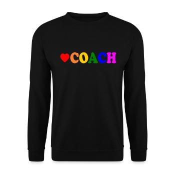 Coach - Unisex Sweatshirt - black - Front - Alina (178cm) & Michal (187cm)