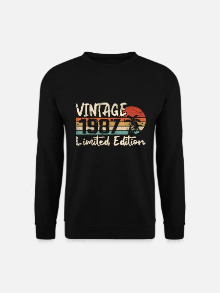 Jahrgang 1987 Jahrgang 1987 Geburtstagsgeschenk - Unisex Pullover - Schwarz