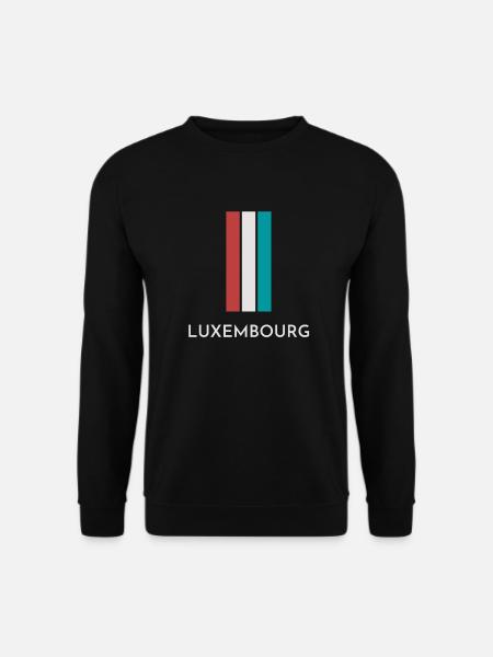 Flagge von Luxemburg, Luxemburger Stolz - Unisex Pullover - Schwarz