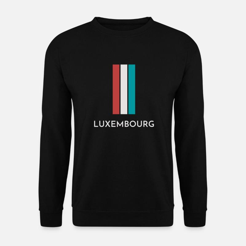 Flagge von Luxemburg, Luxemburger Stolz - Unisex Pullover - Schwarz