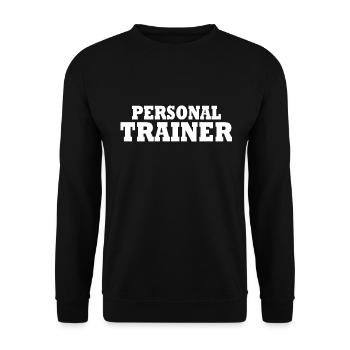 Personal trainer - Unisex Sweatshirt - black - Front - Alina (178cm) & Michal (187cm)