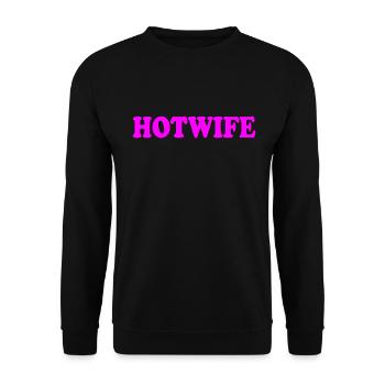 Hotwife - Unisex Pullover - Schwarz - Vorne - Alina (178cm) & Michal (187cm)