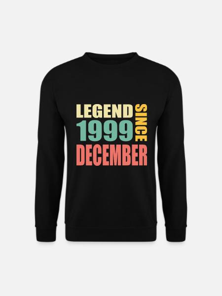 24. Geburtstag Dezember Jahrgang 1999 Vintage - Unisex Pullover - Schwarz