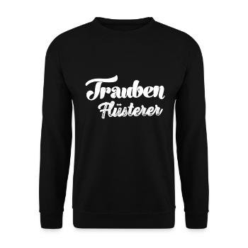 Winzer aus Leidenschaft Winzerin Wein Weinhandel - Unisex Pullover - Schwarz - Vorne - Alina (178cm) & Michal (187cm)