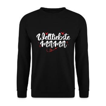 Mutter Familie Mama Geschenk - Sweat-shirt Unisexe - noir - Devant - Alina (178cm) & Michal (187cm)