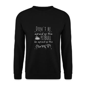 Pitbull Haben Sie keine Angst vor Pitbull Haben Sie Angst vor - Unisex Pullover - Schwarz - Vorne - Alina (178cm) & Michal (187cm)