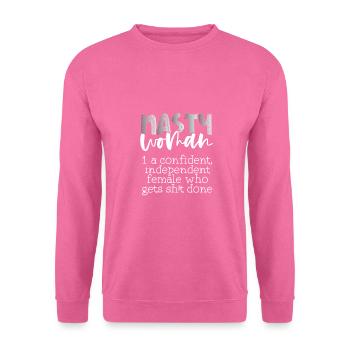 Féminisme Femme méchante confiante se faire chier - Sweat-shirt Unisexe - rose - Devant