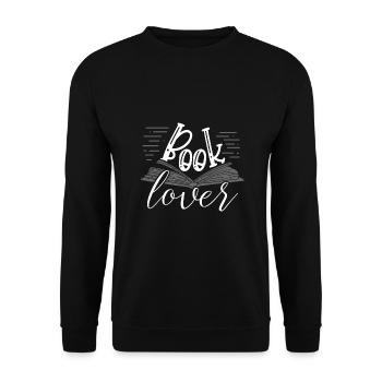 Bibliothécaire Cadeaux Fun Book Lover Idées cadeaux - Sweat-shirt Unisexe - noir - Devant - Alina (178cm) & Michal (187cm)