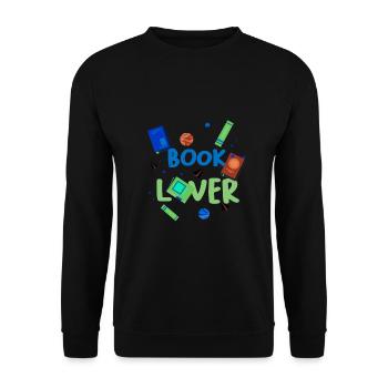 Bibliothécaire Cadeau Fun Book Lover Idées cadeaux - Sweat-shirt Unisexe - noir - Devant - Alina (178cm) & Michal (187cm)