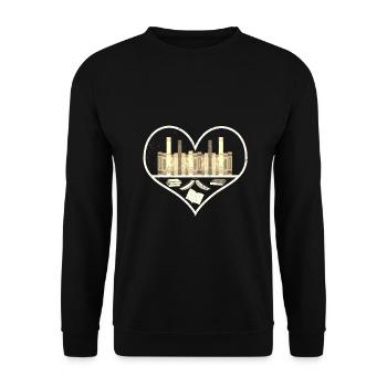 Livre Amoureux Des livres cadeaux à l’intérieur d’un cadeau de cœur pour - Sweat-shirt Unisexe - noir - Devant - Alina (178cm) & Michal (187cm)