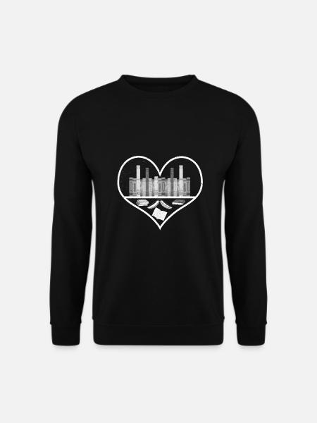 Book Lover Geschenkidee Bücher in einem Herzgeschenk - Unisex Pullover - Schwarz