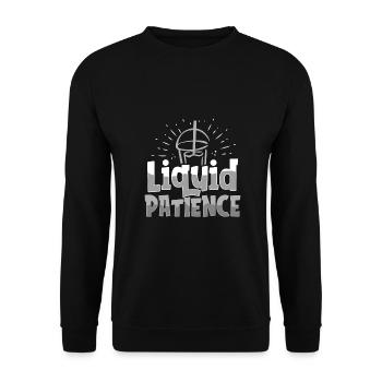 Caféine Lover Liquid Patience Coffee Drinker Cadeau - Sweat-shirt Unisexe - noir - Devant - Alina (178cm) & Michal (187cm)