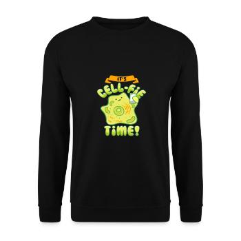 Cell Phone Humor It's Cell Fie Time Selfie - Unisex Sweatshirt - black - Front - Alina (178cm) & Michal (187cm)