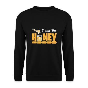 Cadeau d’apiculteur Je suis le miel mignon abeille amoureux cadeau - Sweat-shirt Unisexe - noir - Devant - Alina (178cm) & Michal (187cm)