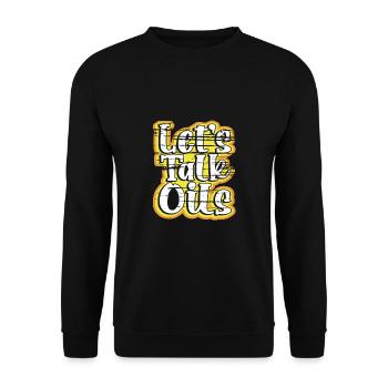 Huiles essentielles Cadeau let’s Talk Huiles Fun Essential - Sweat-shirt Unisexe - noir - Devant - Alina (178cm) & Michal (187cm)