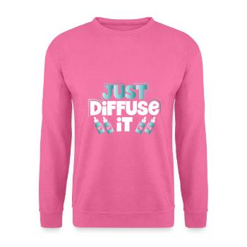 Ätherisches Öl Geschenk Verteilen Sie es einfach Ätherische Öle - Unisex Pullover - Pink - Vorne
