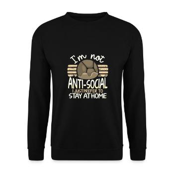 Sarcastique Tout ce dont j’ai besoin, c’est de moi Cadeaux introvertis - Sweat-shirt Unisexe - noir - Devant - Alina (178cm) & Michal (187cm)