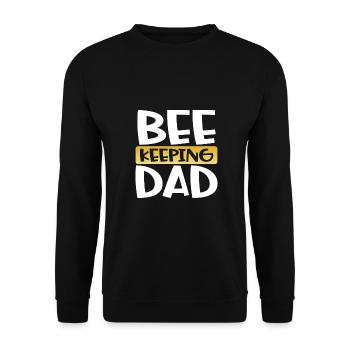 Beekeeper Gift Fun Bee Keeping Dad Gift - Unisex Sweatshirt - black - Front - Alina (178cm) & Michal (187cm)